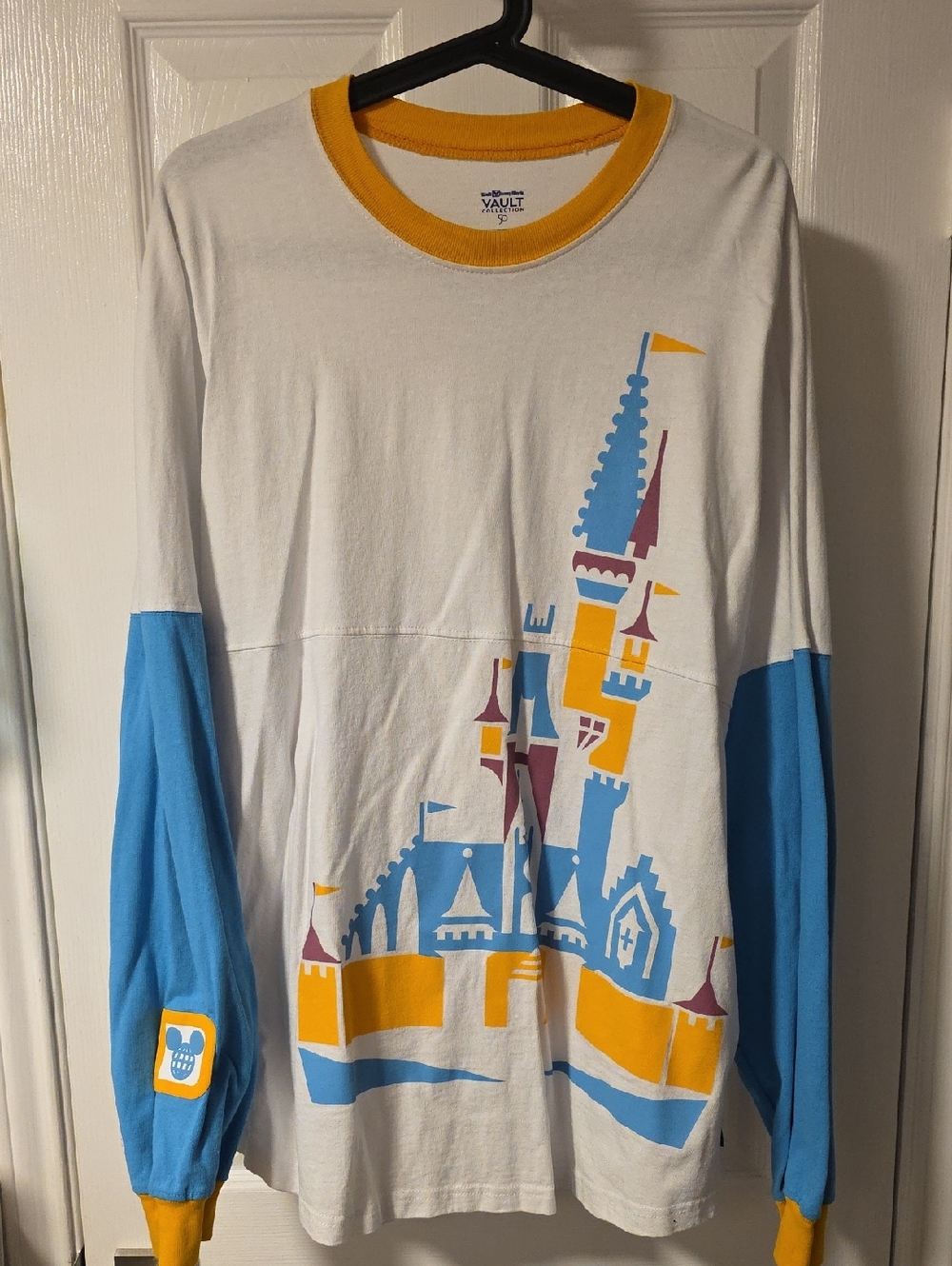 Walt Disney World Spirit Jersey Yellow Neck Trim - Vault Collection 50th XL